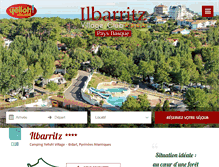 Tablet Screenshot of camping-ilbarritz.com